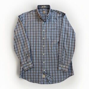 Peter Millar Shirt Long Sleeve Button Down Men’s Medium Plaid
